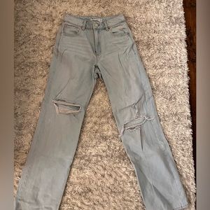 Garage denim wide leg jeans